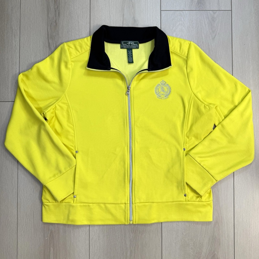 Lauren Ralph Lauren Yellow and Black Athleisure Jacket